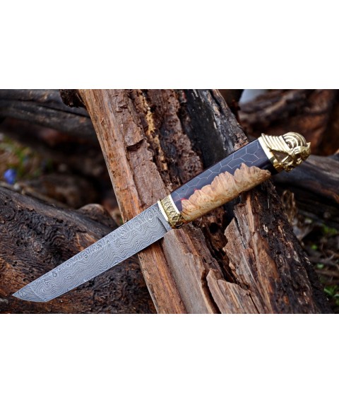 Knife "Tanto samurai" Damascus, hybrid