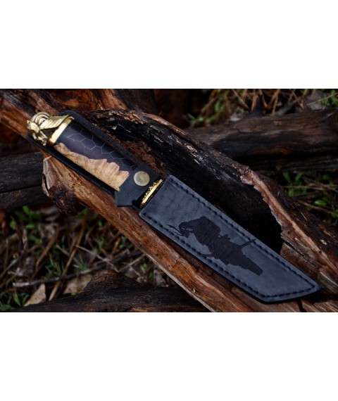 Knife "Tanto samurai" Damascus, hybrid