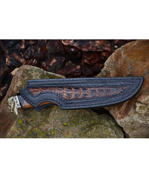 Handmade knife "Viking" Damascus, hybrid