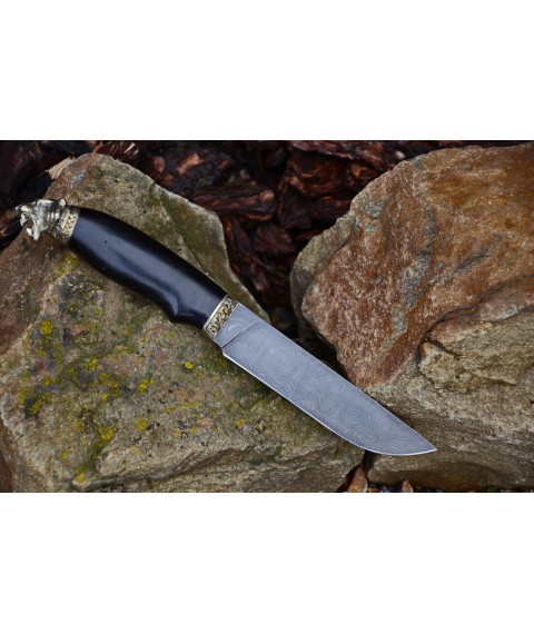 Handmade knife "Turanian tiger" Damascus
