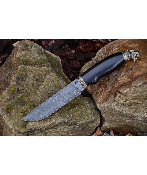 Handmade knife "Turanian tiger" Damascus