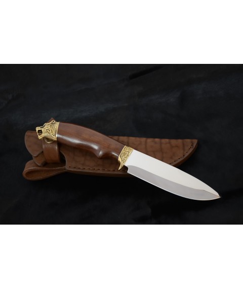 Ніж мисливський з стали 40х13 "Античний тигр" граб
