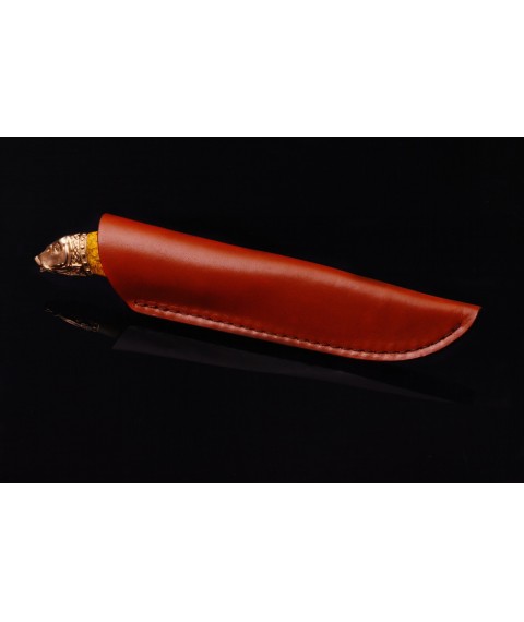 Мисливський ніж для рибака "Короп трофейний" кап клена, сталь N690
