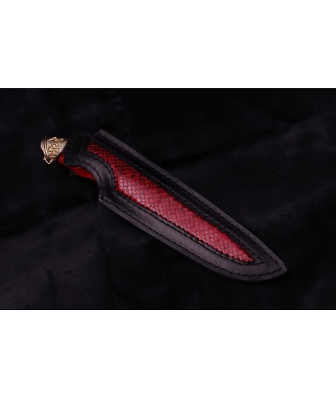 Handmade knife "Trump" acrylic handle, playing cards