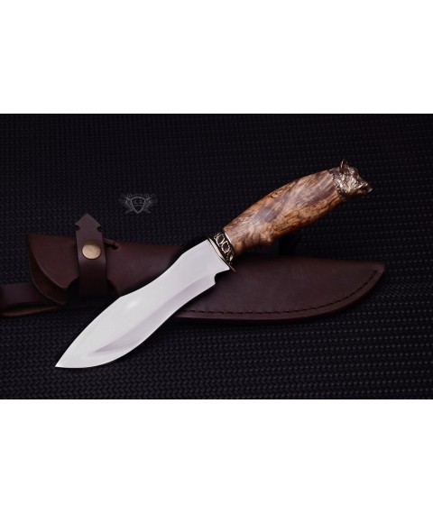 Knife "Boar in a burl" stainless steel, cupronickel