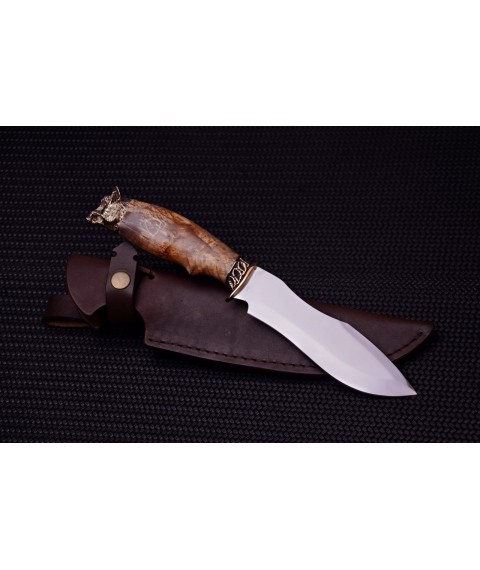 Knife "Boar in a burl" stainless steel, cupronickel