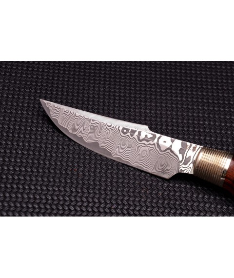 Handmade knife "Suleiman" laminate carved handle