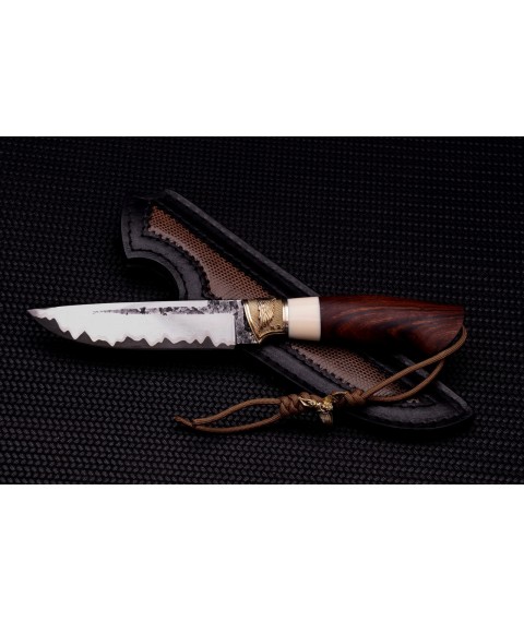 Author's knife "Keeper" laminate, mammoth+ironwood