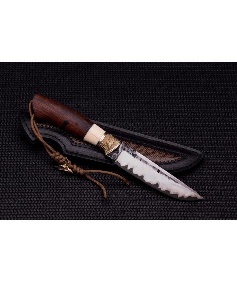 Author's knife "Keeper" laminate, mammoth+ironwood