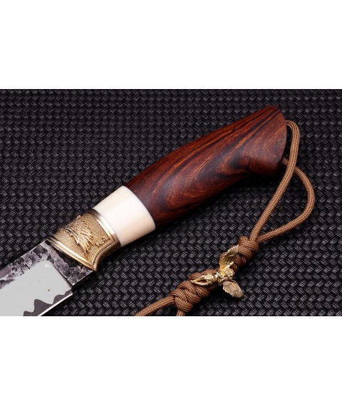 Author's knife "Keeper" laminate, mammoth+ironwood