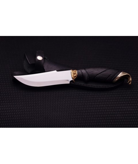 Handmade knife "Carved Cobra" 50x14MF
