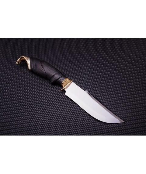 Handmade knife "Carved Cobra" 50x14MF
