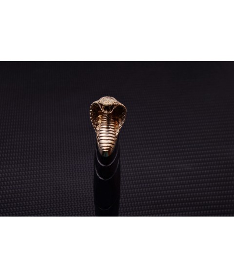 Handmade knife "Carved Cobra" 50x14MF