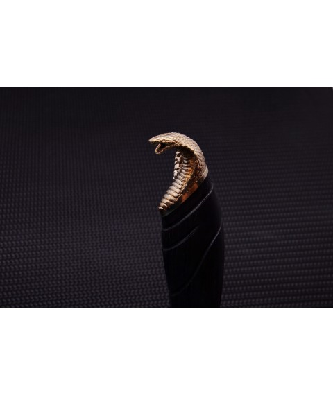 Handmade knife "Carved Cobra" 50x14MF