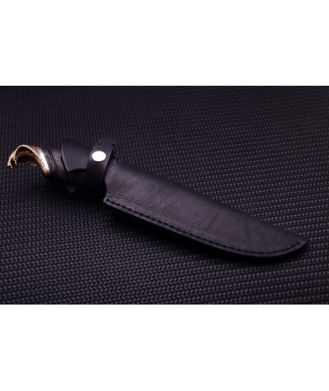 Handmade knife "Carved Cobra" 50x14MF