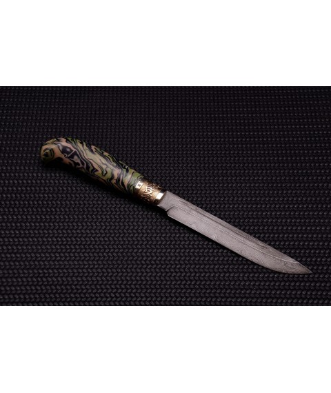 Knife "Finnish" Damascus, micarta