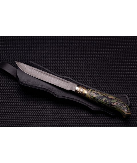 Knife "Finnish" Damascus, micarta