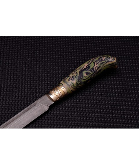 Knife "Finnish" Damascus, micarta