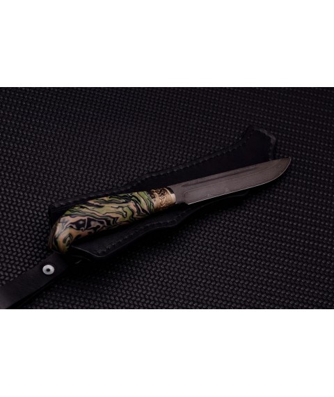 Knife "Finnish" Damascus, micarta