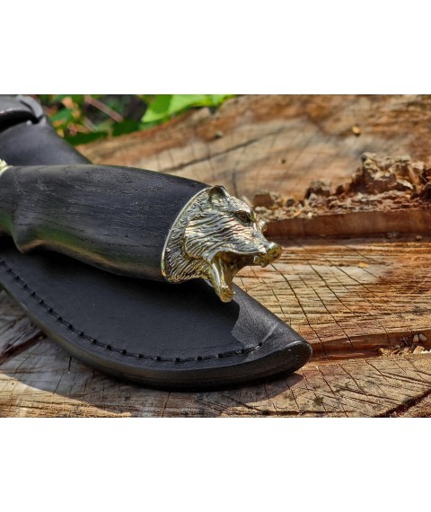 Handmade knife "Malayan bear" stainless steel