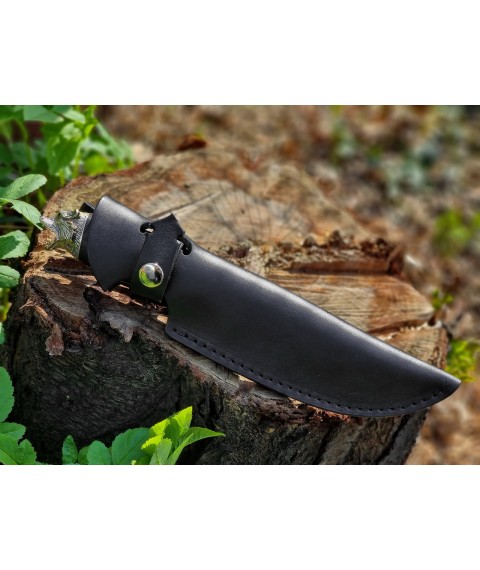Handmade knife "Malayan bear" stainless steel