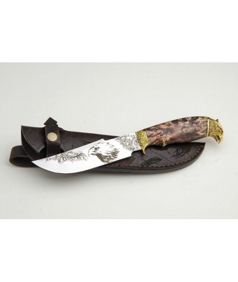 Handmade knife "Falcon 2" with and without engraving