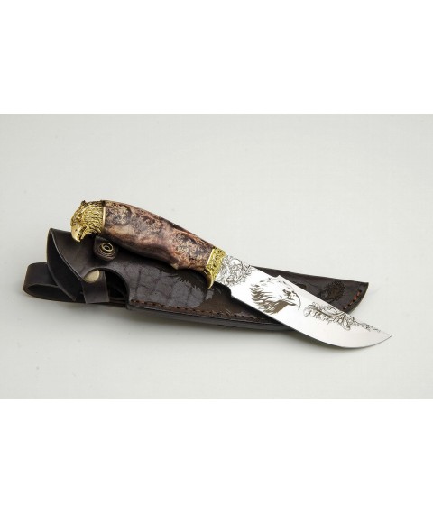 Handmade knife "Falcon 2" with and without engraving