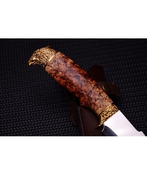 Handmade knife "Falcon 1" with a clean blade