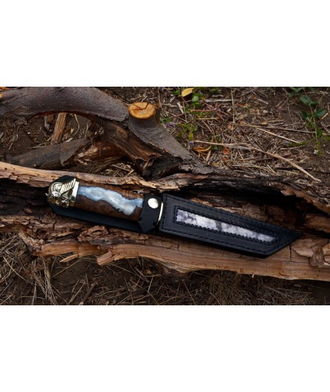 Handmade knife "Samurai tanto" Damascus