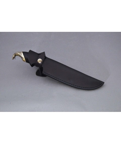 Handmade knife "Cobra" with etched blade