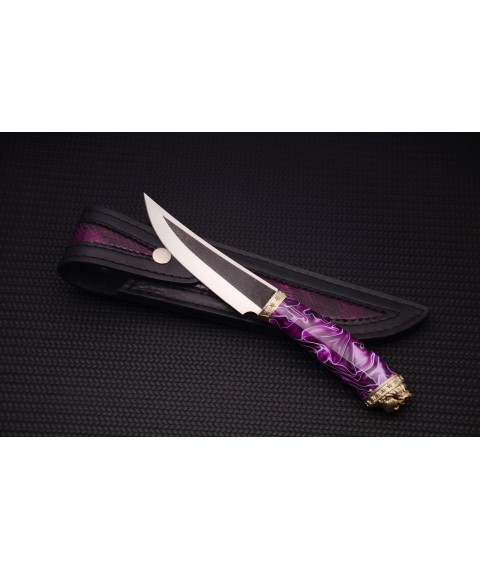 Авторський ніж ручної роботи "Німфа" сталь N690 лімітована серія