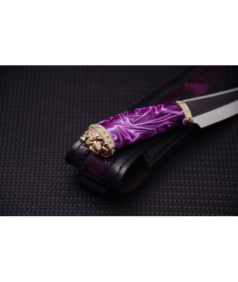Авторський ніж ручної роботи "Німфа" сталь N690 лімітована серія