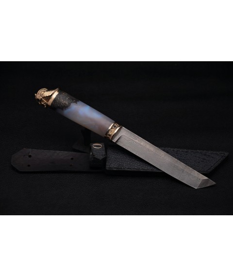 Author's knife "Tanto oriental" Damascus, handmade