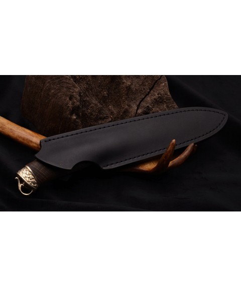 Handmade knife "Antique" Damascus steel, hybrid