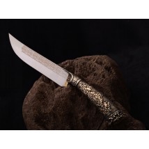 Ніж "Пчак мисливьский" лита рукоять, кухонний, авторський сталь 50х14мф