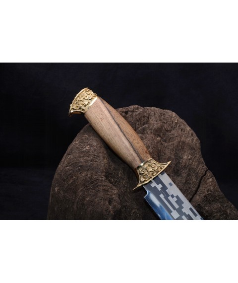 Нож с пиксельной гравировкой "Генеральский"