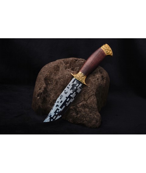 Нож с пиксельной гравировкой "Генеральский"