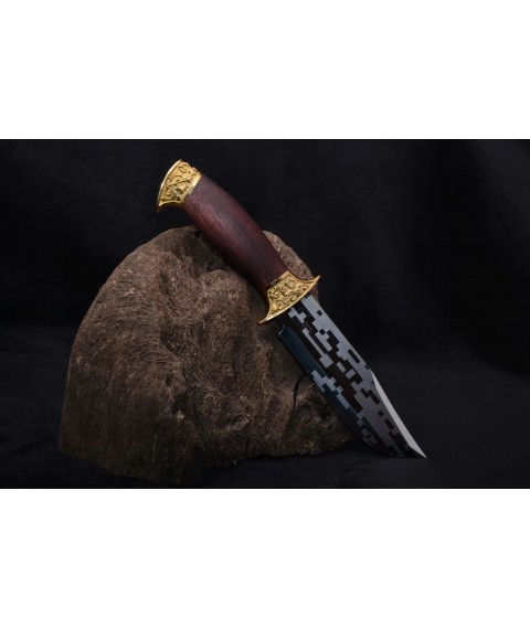 Нож с пиксельной гравировкой "Генеральский"