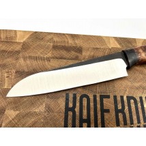 Кухонний ніж ручної роботи «Сантоку» зі сталі N690