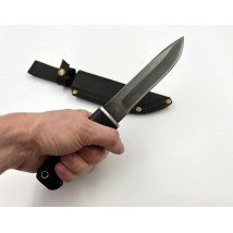 Бойовий тактичний ніж ручної роботи «Киборг #1» зі склобоєм Х12МФ