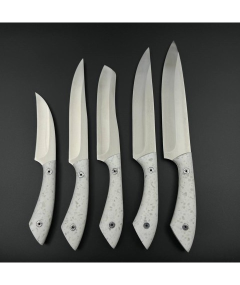 Set of kitchen knives “Fox Tail” premium version