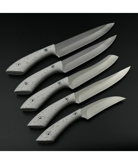 Set of kitchen knives “Fox Tail” premium version