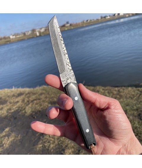 Knife #4611 (Damascus)