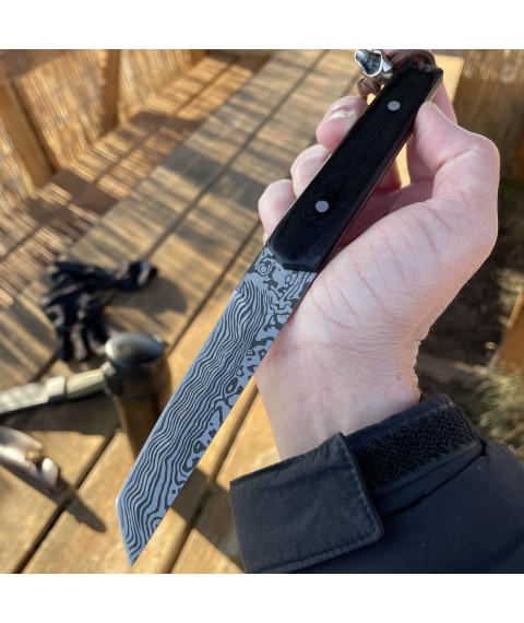 Knife #4611 (Damascus)