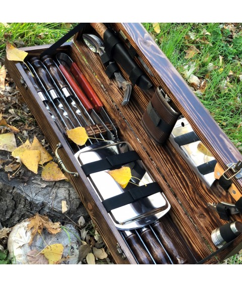 Набір шампурів КАБАН МАХ Gorillas BBQ в дерев'яній коробці