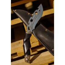 Exclusive handmade knife “Biker #1” with leather sheath 95x18/57-58.