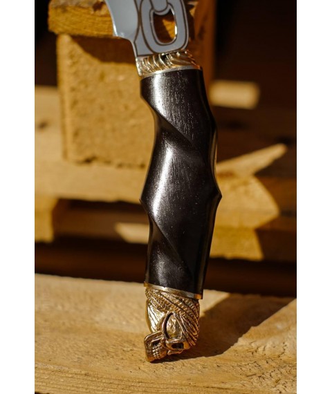 Exclusive handmade knife “Biker #1” with leather sheath 95x18/57-58.