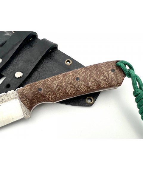 Handmade knife “Berkut #2” with a sheath made of ABS plastic, non-folding N690/60HRC