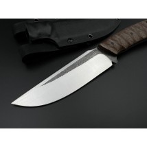 Нож ручной работы «Ястреб #1» с ножнами из кайдекса нескладной N690/60-61 HRC