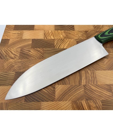 Кухонный нож ручной работы «Сантоку #3» из стали N690/61 HRC